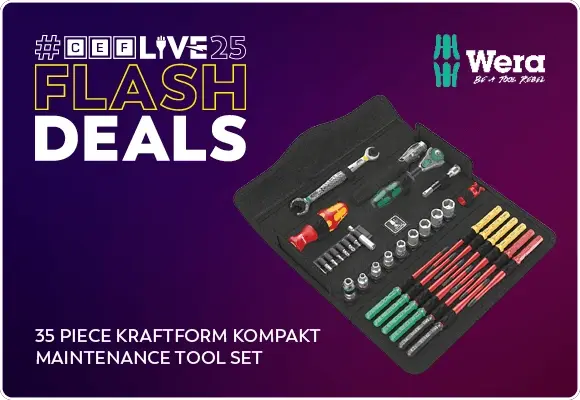 Wera 35 piece kraftform kompact maintenance tool set