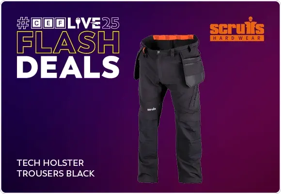 Scruffs tech holster trousers black