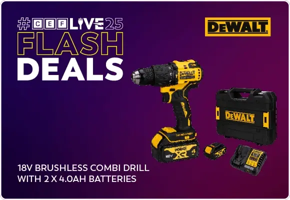 DeWalt 18v brushless combi drill with 2 x 4.0Ah batteries